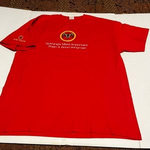 Bacardi Nothing's More Important‎ Than A Good Wingman Mens XL Red Shirt Rum